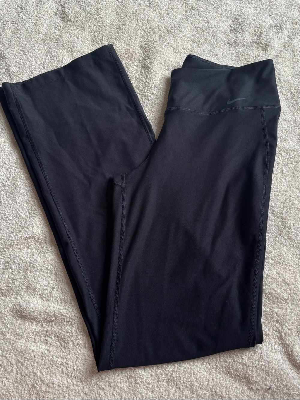 Nike Black High-Rise Flare Athletic Leggings